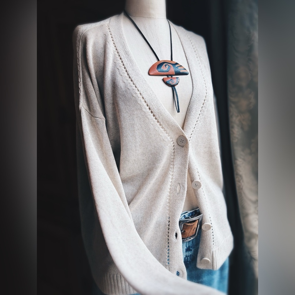 Necklace Vintage Modern Art